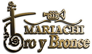 logo mariachi oro y bronce